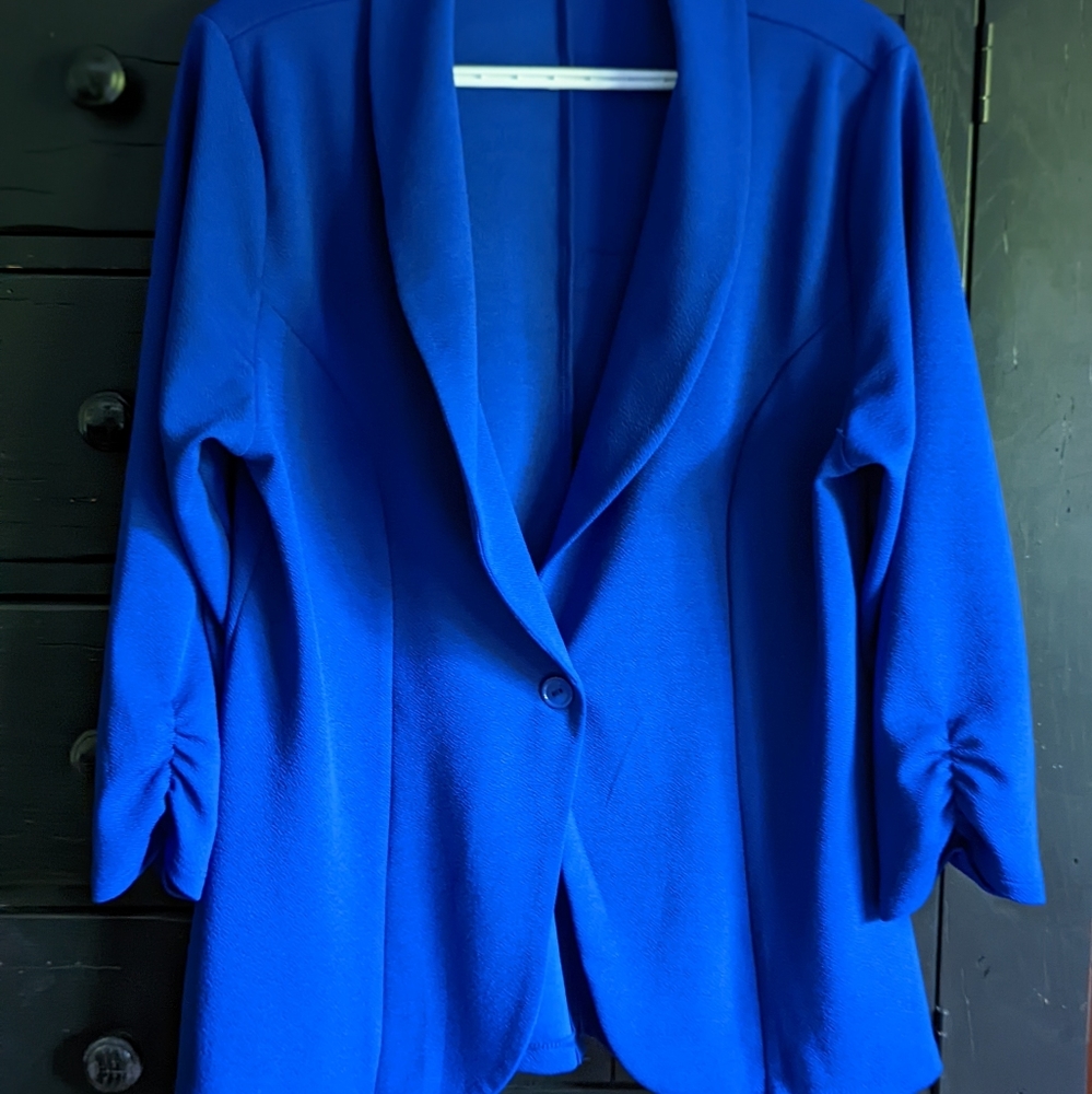 Royal Blue Stretch Blazer